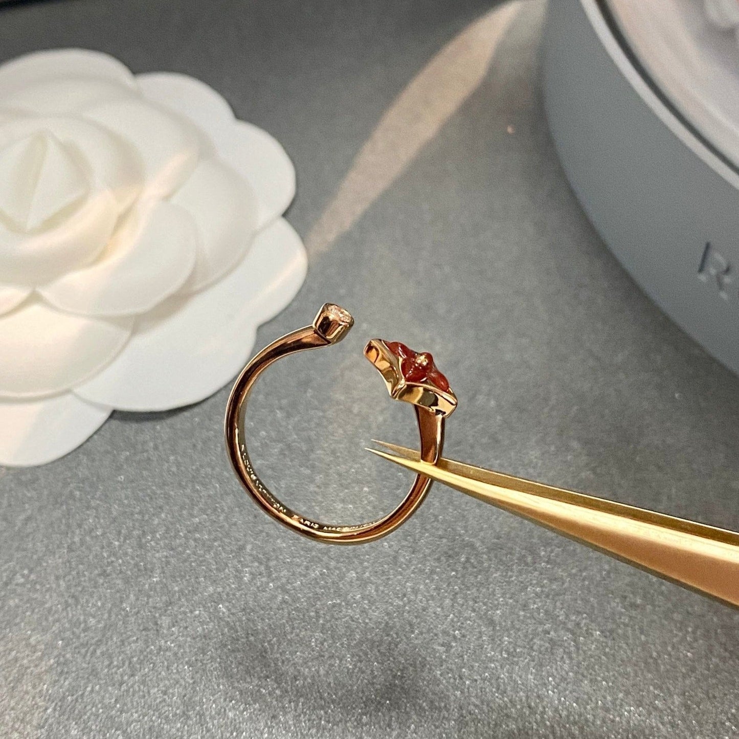 [Marin-Jewelry]STAR 1 DIAMOND OPEN RING
