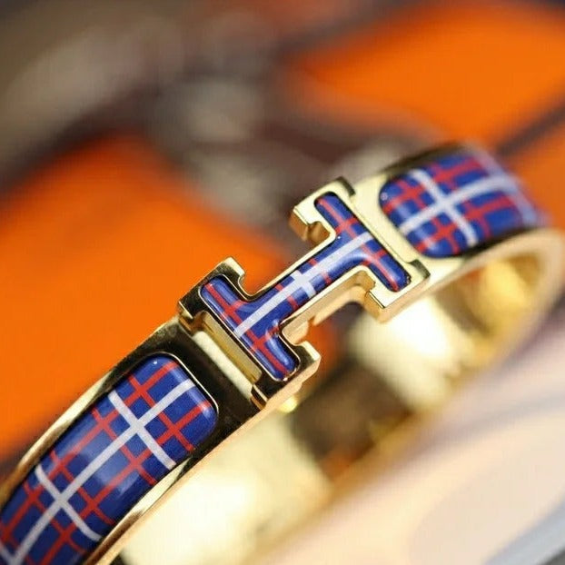 [Marin-Jewelry]H TARTAN BRACELET 12MM