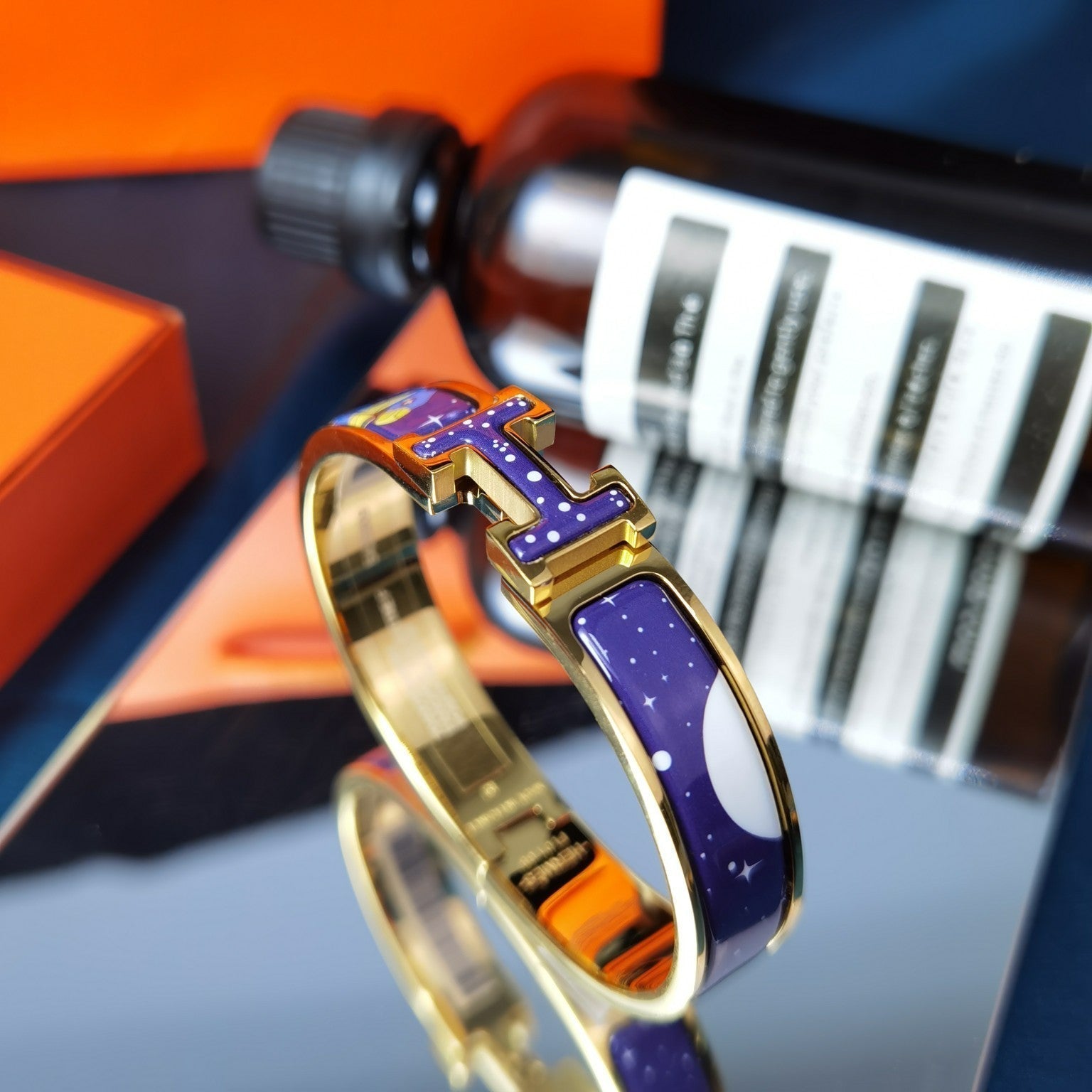 [Marin]BRACELET ÉTOILE ET LUNE 12MM