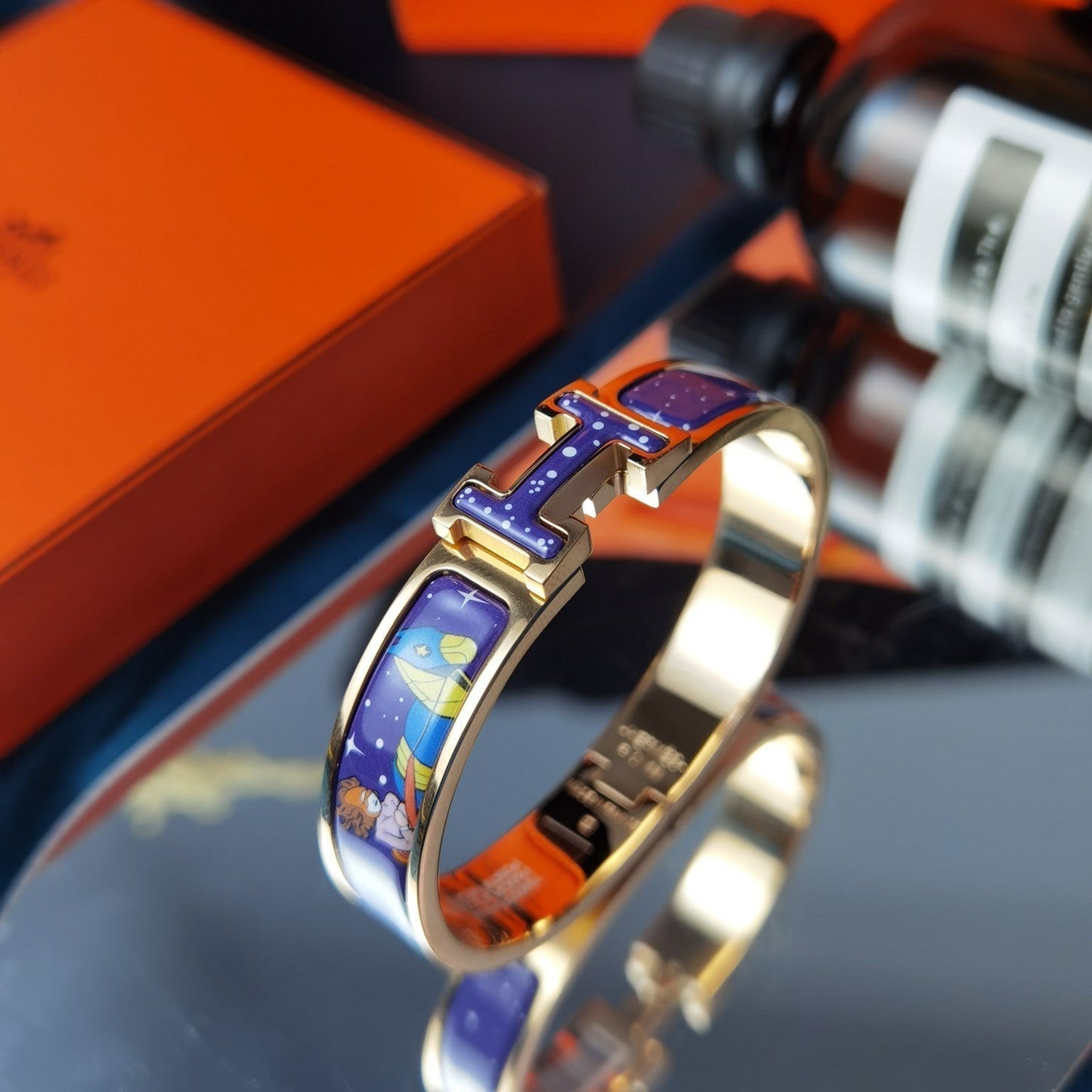 [Marin-Jewelry]H STAR AND MOON BRACELET 12MM