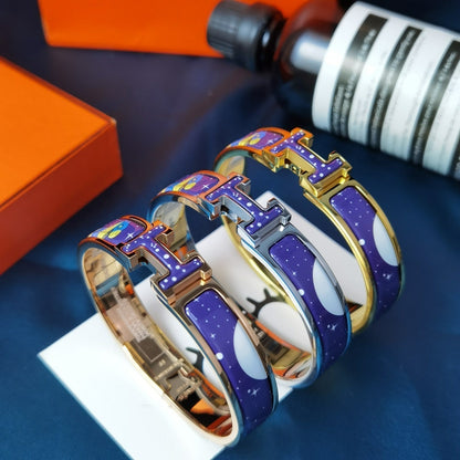 [Marin-Jewelry]H STAR AND MOON BRACELET 12MM