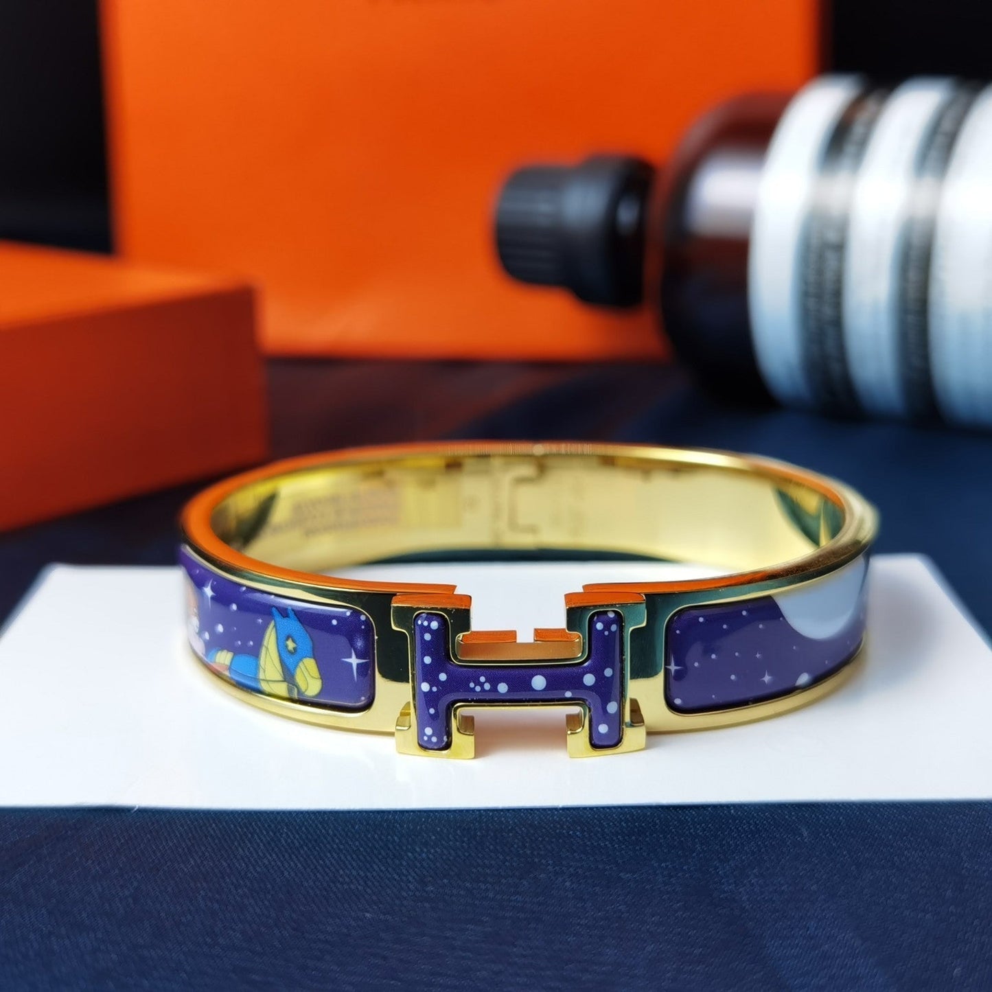 [Marin-Jewelry]H STAR AND MOON BRACELET 12MM