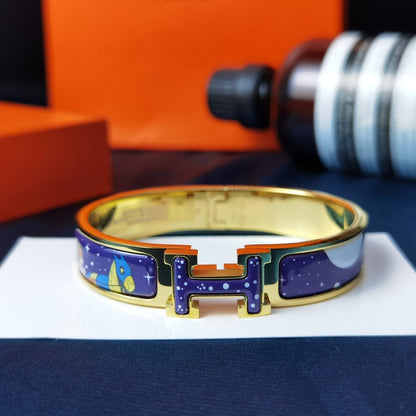 [Marin]H STAR AND MOON BRACELET 12MM