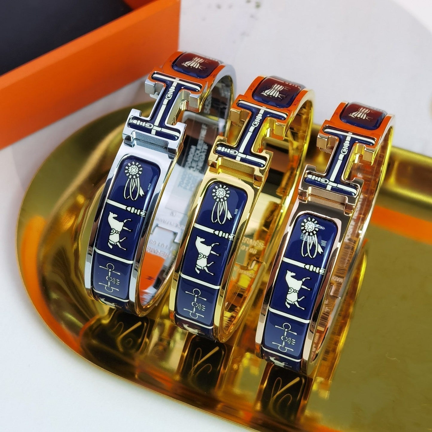 [Marin-Jewelry]H COUVERTURES DARK BLUE BRACELET