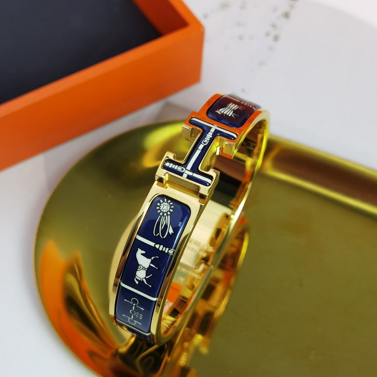 [Marin-Jewelry]H COUVERTURES DARK BLUE BRACELET