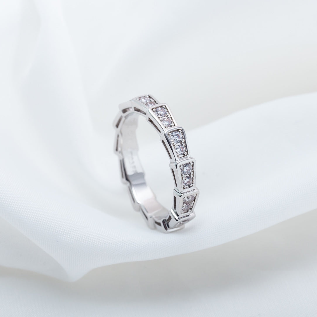 [Marin]SERPENTI RING SILVER DIAMOND PAVED 3MM