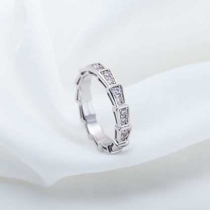 [Marin]SERPENTI RING SILVER DIAMOND PAVED 3MM