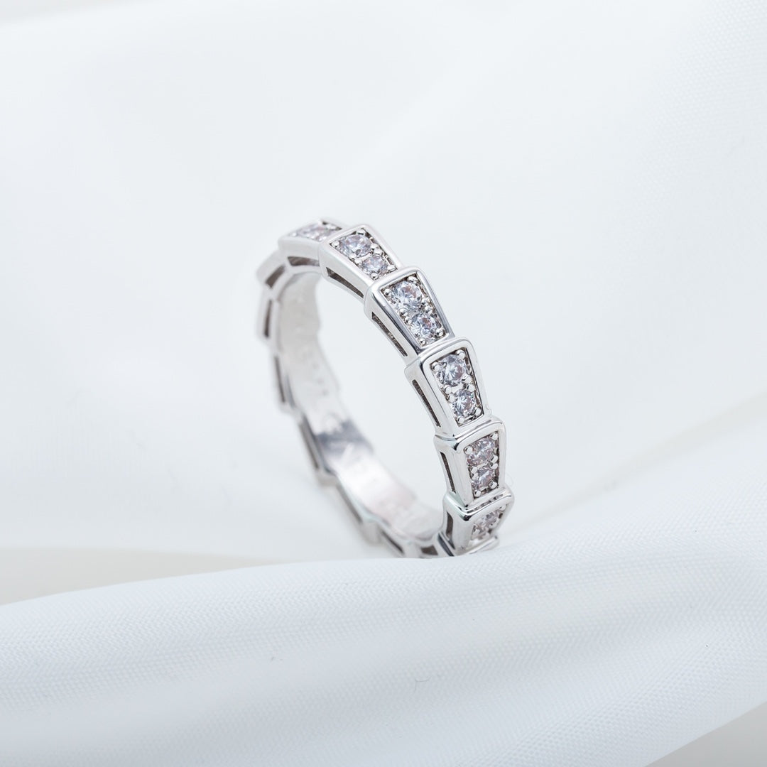 [Marin]SERPENTI RING SILVER DIAMOND PAVED 3MM