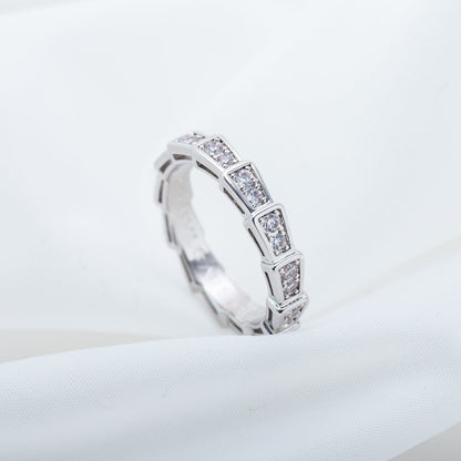 [Marin]SERPENTI RING SILVER DIAMOND PAVED 3MM