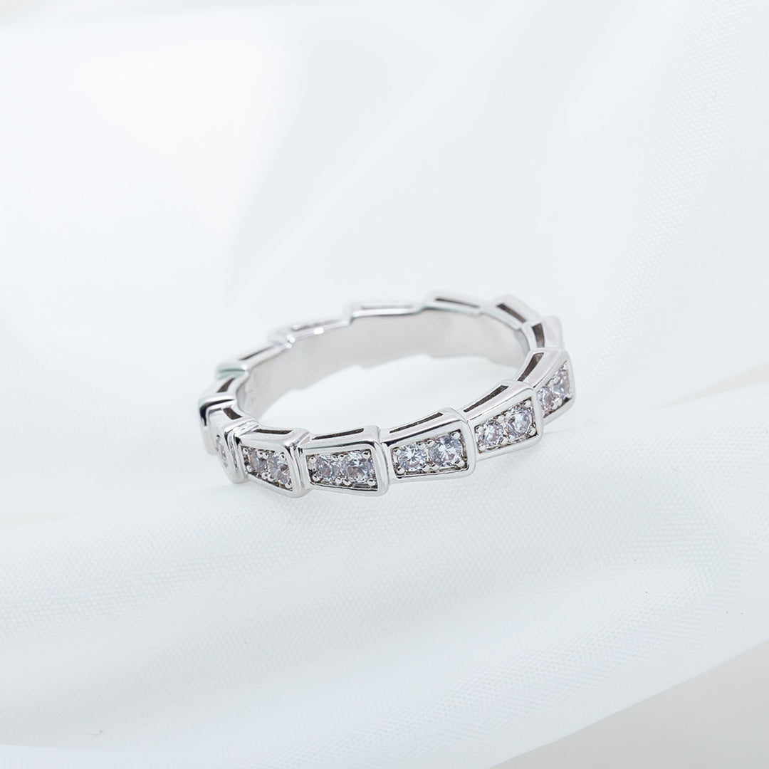 [Marin]SERPENTI RING SILVER DIAMOND PAVED 3MM