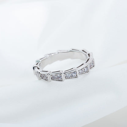 [Marin]SERPENTI RING SILVER DIAMOND PAVED 3MM