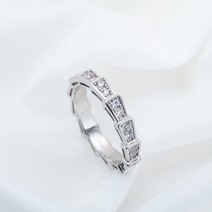 [Marin]SERPENTI RING SILVER DIAMOND PAVED 3MM