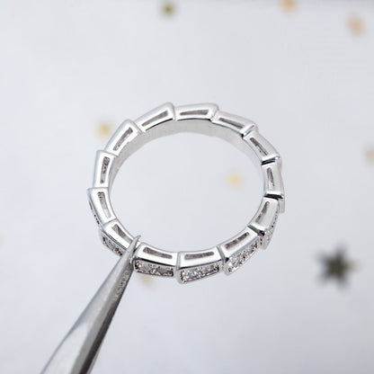 [Marin]SERPENTI RING SILVER DIAMOND PAVED 3MM