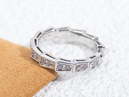 [Marin]SERPENTI RING SILVER DIAMOND PAVED 3MM