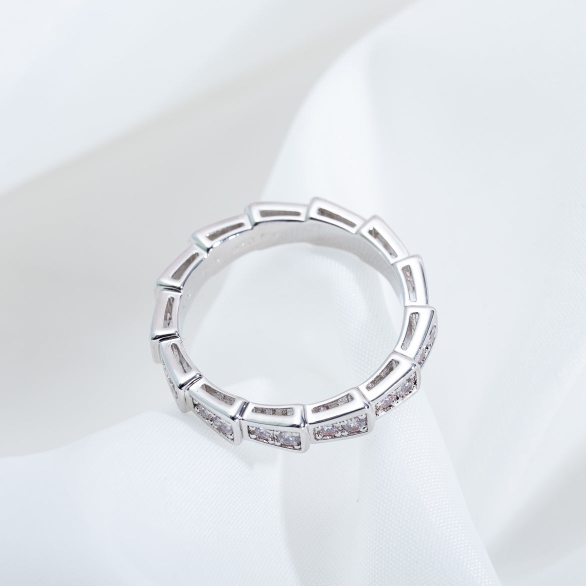 [Marin]SERPENTI RING SILVER DIAMOND PAVED 3MM