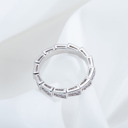 [Marin]SERPENTI RING SILVER DIAMOND PAVED 3MM