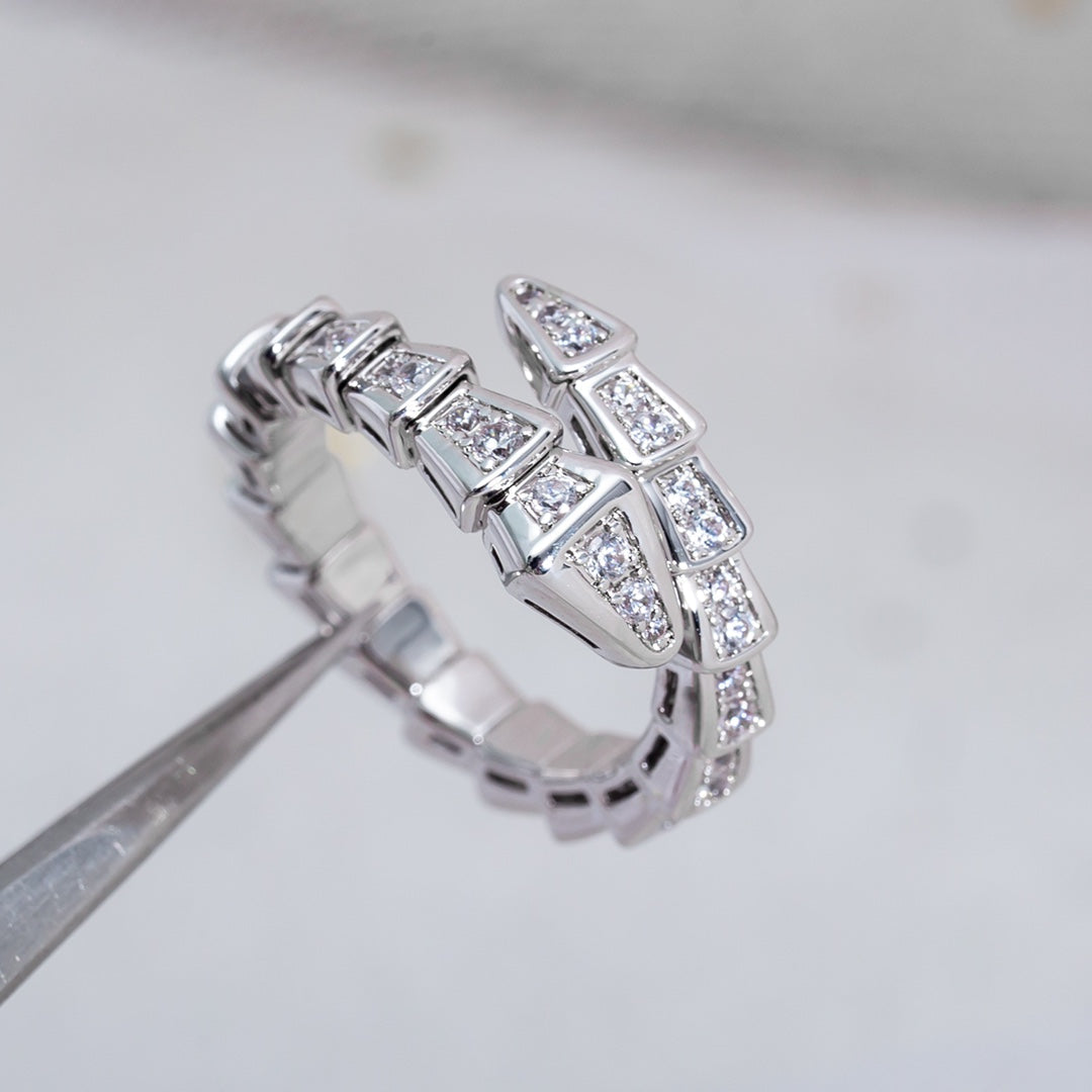 [Marin]SERPENTI RING SILVER DIAMOND PAVED 4MM