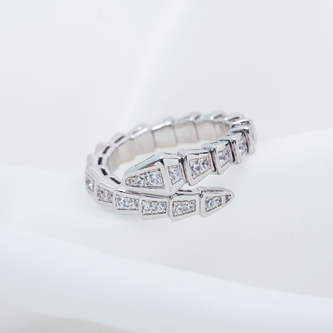 [Marin]SERPENTI RING SILVER DIAMOND PAVED 4MM