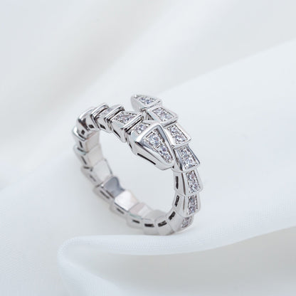 [Marin]SERPENTI RING SILVER DIAMOND PAVED 4MM