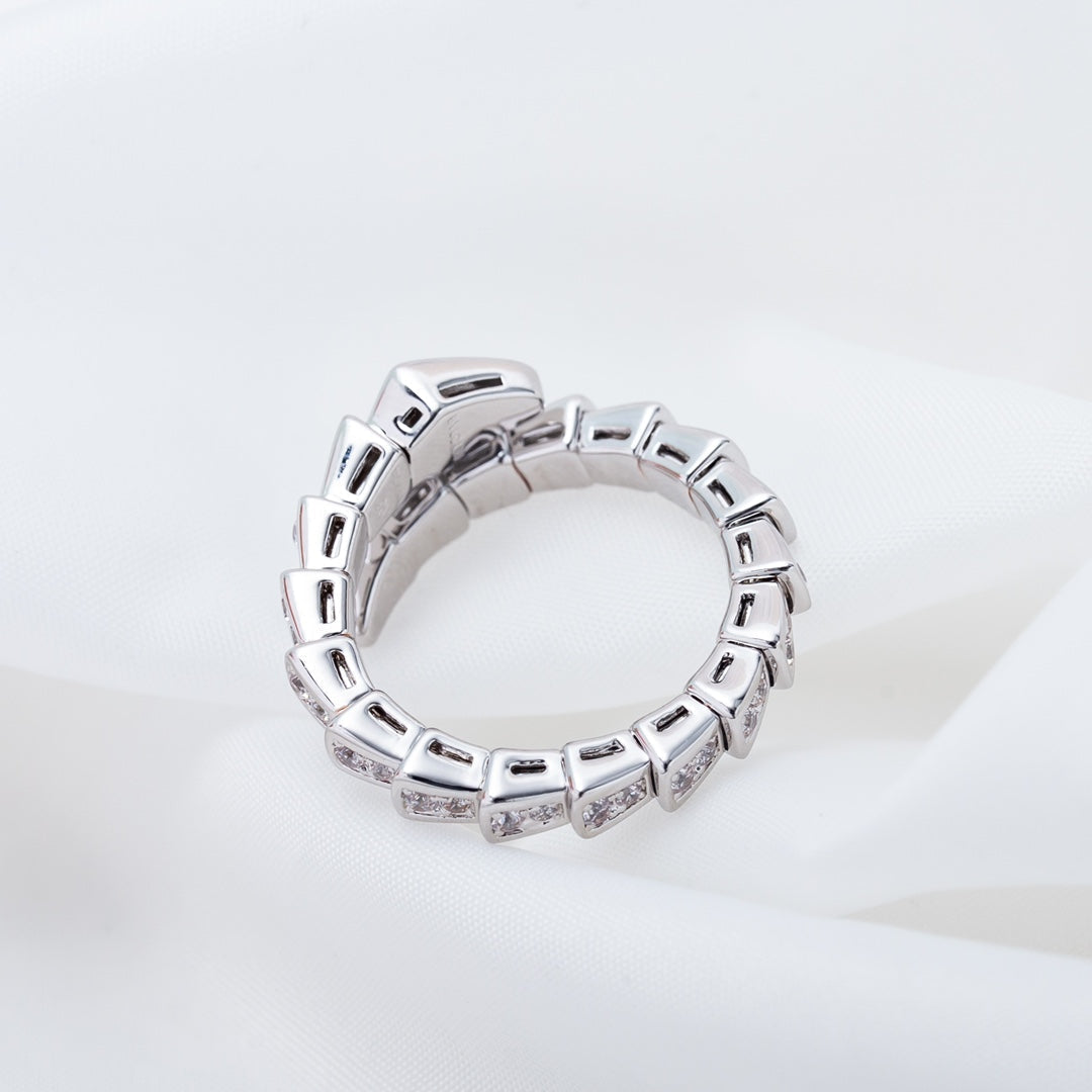 [Marin]SERPENTI RING SILVER DIAMOND PAVED 4MM