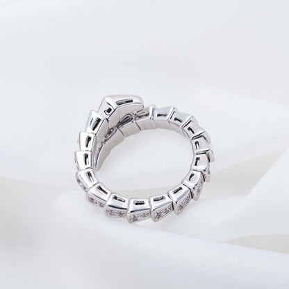 [Marin]SERPENTI RING SILVER DIAMOND PAVED 4MM
