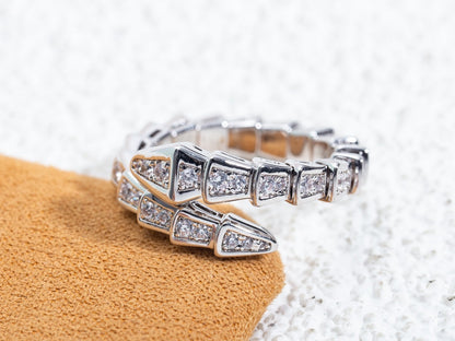 [Marin]SERPENTI RING SILVER DIAMOND PAVED 4MM