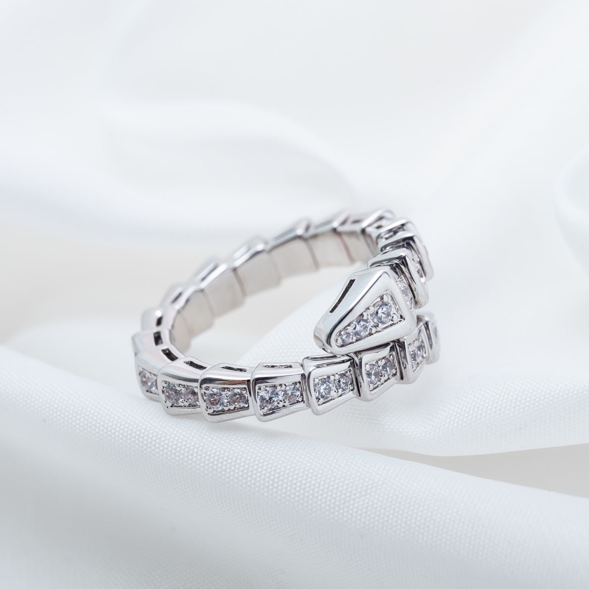 [Marin]SERPENTI RING SILVER DIAMOND PAVED 4MM