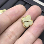 [Marin]CLOVER MINI 9.5MM LASER EARRINGS