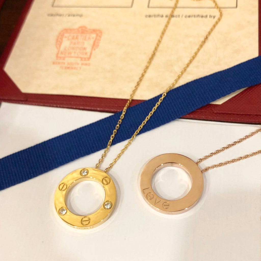 [Marin]COLLIER LOVE 16MM 3 DIAMANTS