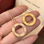 [Marin]COLLIER LOVE 16MM 3 DIAMANTS