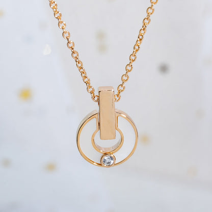 [Marin]GARI NECKLACE PINK GOLD MOP