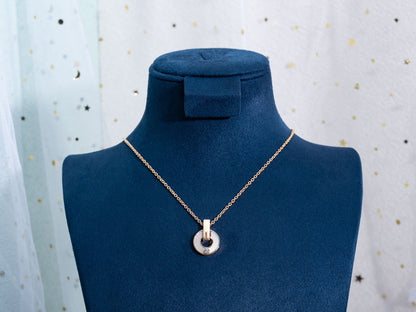 [Marin]GARI NECKLACE PINK GOLD MOP