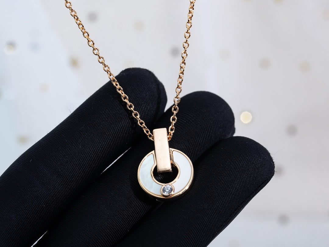 [Marin]GARI NECKLACE PINK GOLD MOP