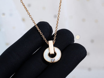[Marin]GARI NECKLACE PINK GOLD MOP