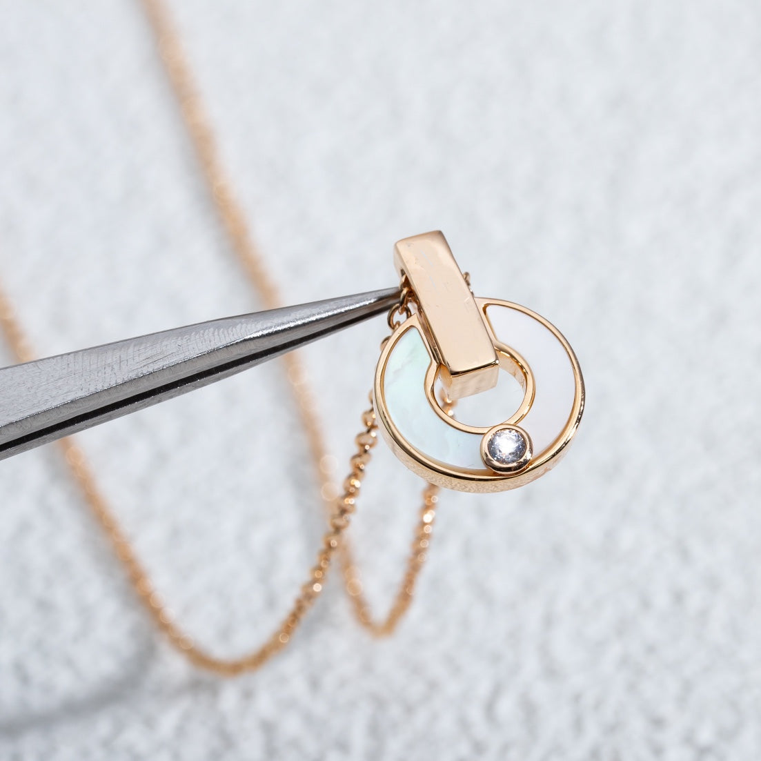 [Marin]GARI NECKLACE PINK GOLD MOP