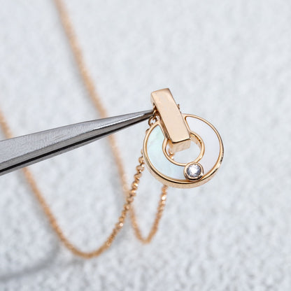 [Marin]GARI NECKLACE PINK GOLD MOP