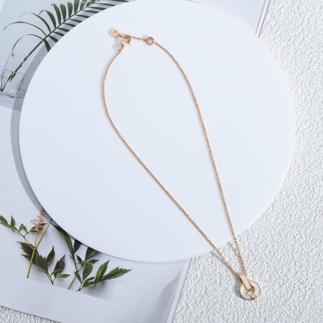 [Marin]GARI NECKLACE PINK GOLD MOP