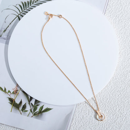 [Marin]GARI NECKLACE PINK GOLD MOP