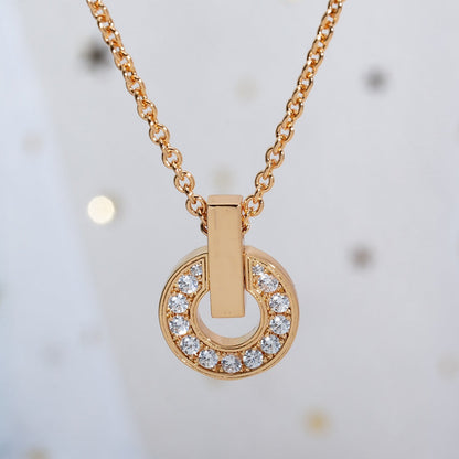 [Marin]GARI NECKLACE PINK GOLD DIAMOND