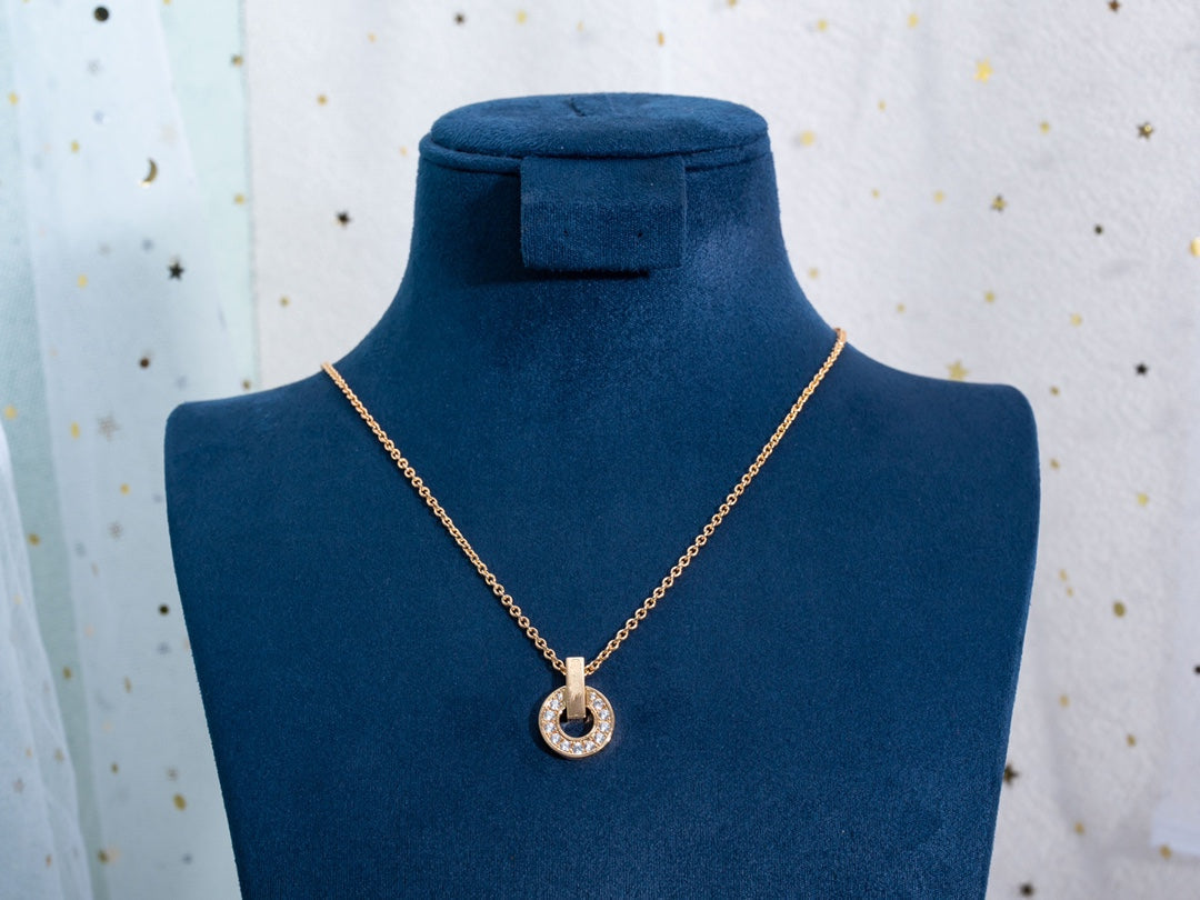 [Marin]GARI NECKLACE PINK GOLD DIAMOND