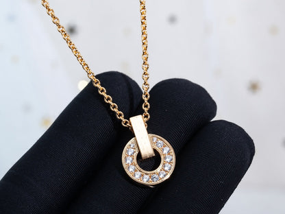 [Marin]GARI NECKLACE PINK GOLD DIAMOND