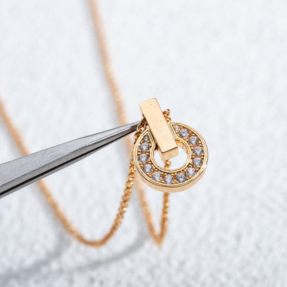 [Marin]GARI NECKLACE PINK GOLD DIAMOND