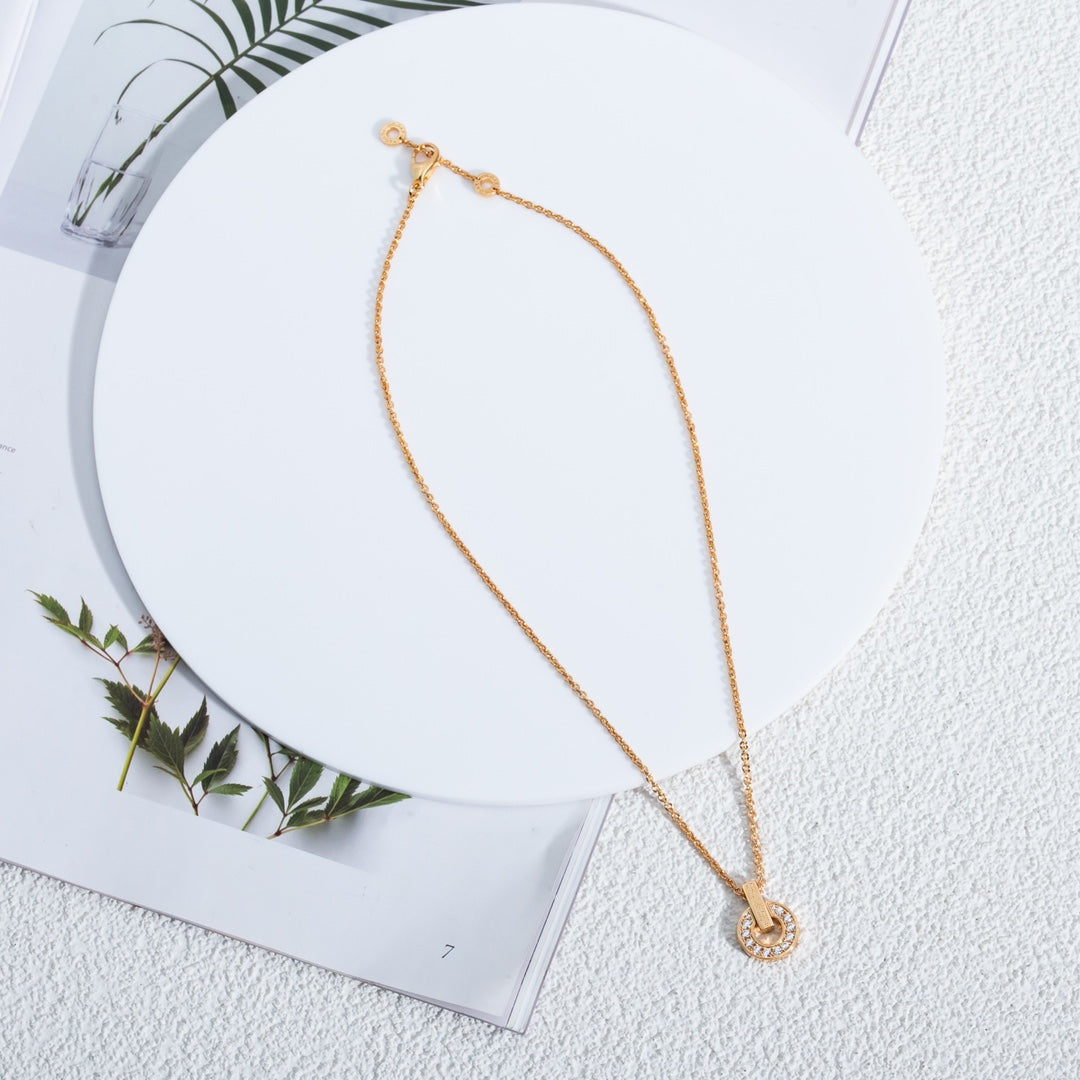 [Marin]GARI NECKLACE PINK GOLD DIAMOND