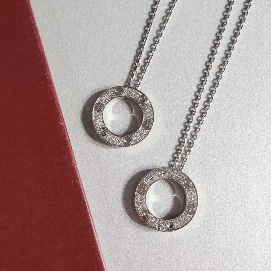 [Marin]COLLIER AMOUR RÉGLABLE ARGENT