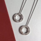 [Marin]COLLIER AMOUR RÉGLABLE ARGENT