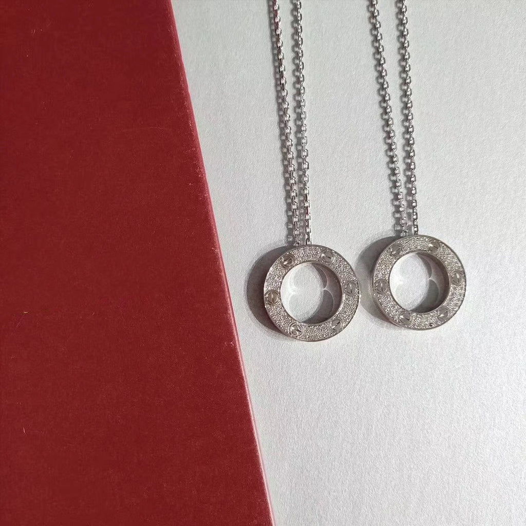 [Marin]COLLIER AMOUR RÉGLABLE ARGENT