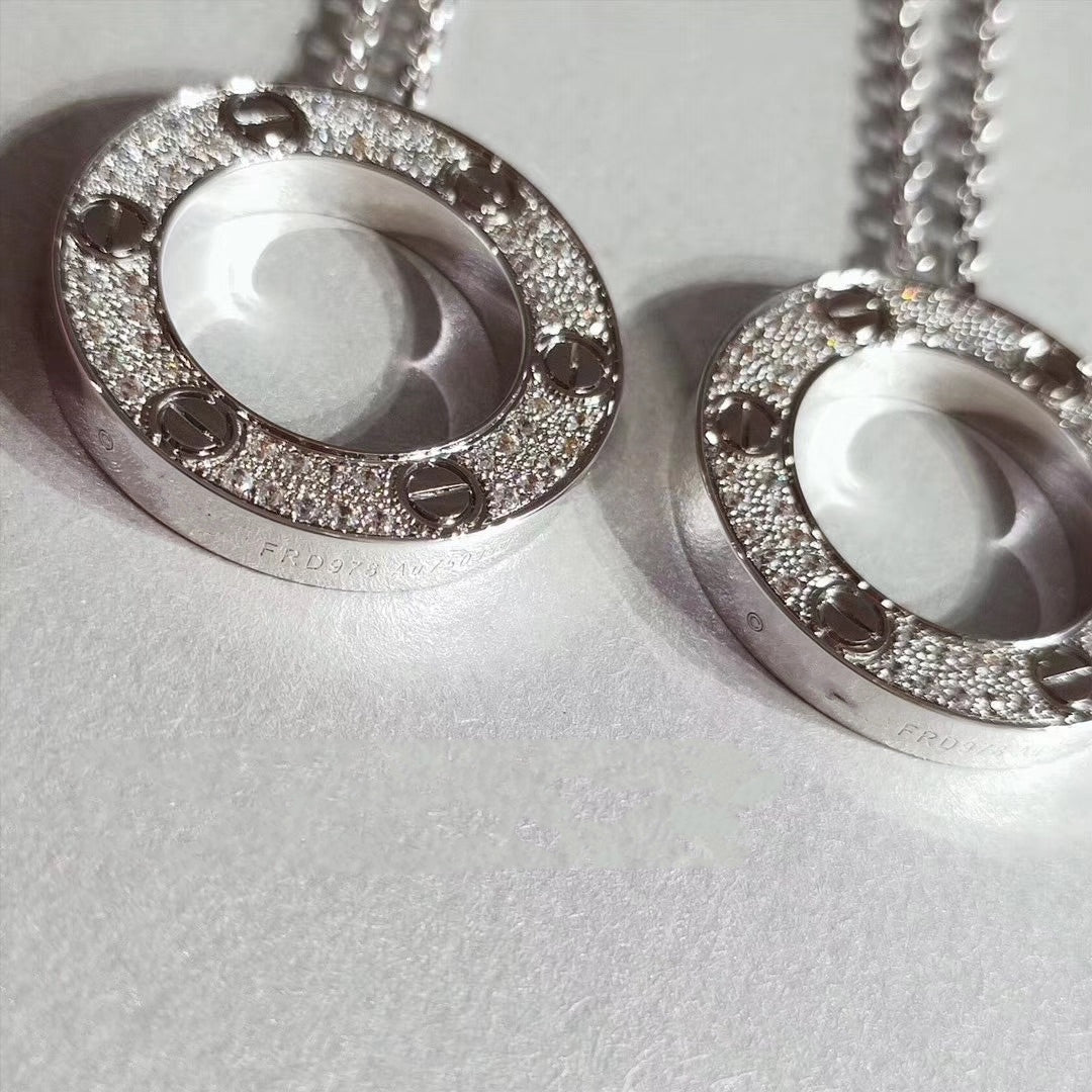 [Marin]LOVE NECKLACE ADJUSTABLE SILVER