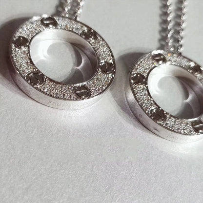 [Marin-Jewelry]LOVE NECKLACE ADJUSTABLE SILVER