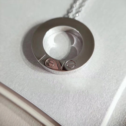 [Marin-Jewelry]LOVE NECKLACE ADJUSTABLE SILVER