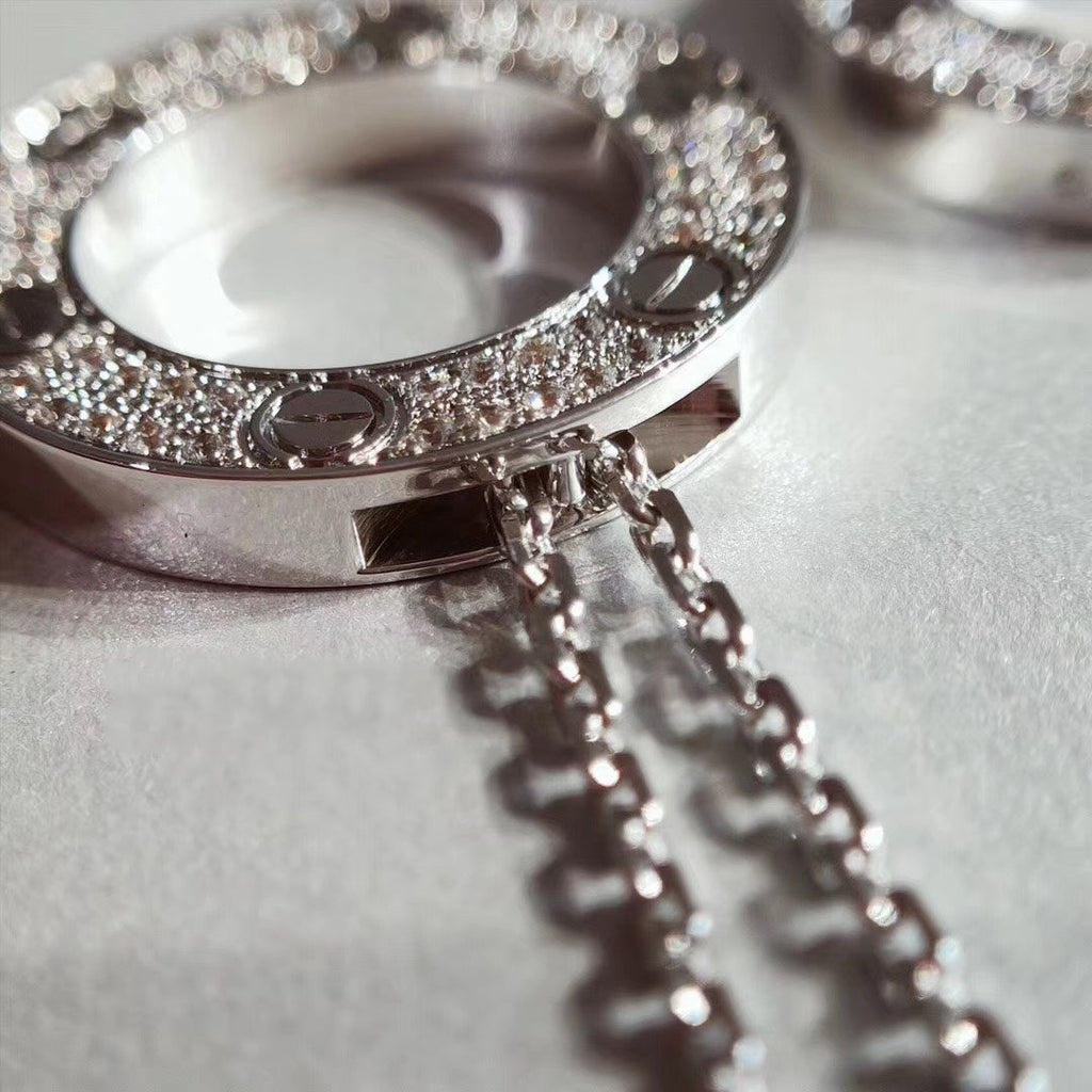 [Marin]COLLIER AMOUR RÉGLABLE ARGENT